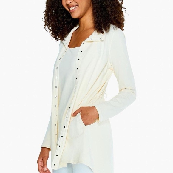 NIC + ZOE PERFECT KNIT SNAP JACKET - Picture 1 of 6